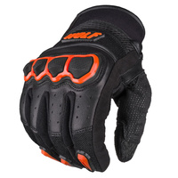 Rękawice Motocyklowe WOLF TAF skóra czarny pomarańczowy