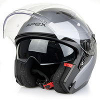 Kask Otwarty Apex JI200 SOLID TITAN blenda