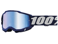 GOGLE 100 PROCENT CROSS/ENDURO ACCURI 2 DEEPMARINE BLUE SZYBA NIEBIESKIE LUSTRO
