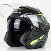 Kask Motocyklowy Otwarty LS2 OF618 VERSO II SOLID BLACK H-V YELLOW