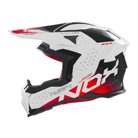 Kask Off-roadowy Motocyklowy NOX N634 GRADIANT WHITE RED BLACK
