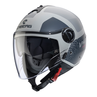 Kask Otwarty Motocyklowy CABERG RIVIERA V4X ALPHA GREY ANTHRACITE MATT