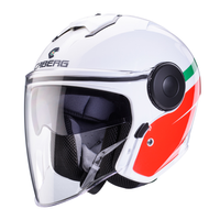 Kask otwarty CABERG JET SOHO ZEPHYR WHITE GREEN RED