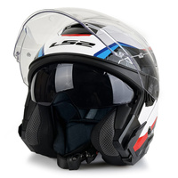 Kask Otwarty LS2 OF618 VERSO II AIR white blue red 