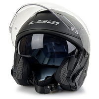 Kask Otwarty LS2 OF618 VERSO II SOLID czarny matowy