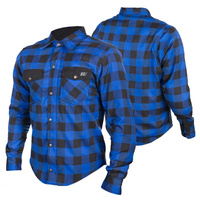 Koszula Motocyklowa WOLF LS01 niebieski