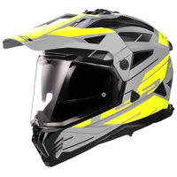 Kask Motocyklowy Adventure LS2 MX702 PIONEER II NAMIB GREY H-V YELLOW