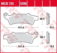 Klocki Hamulcowe TRW MCB726