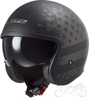 Kask Motocyklowy Otwarty LS2 OF599 SPITFIRE BLACK FLAG MATT