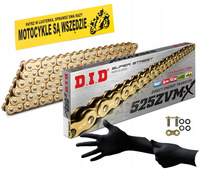 Łańcuch Napędowy DID 525 ZVMX G&G 128 Złoty