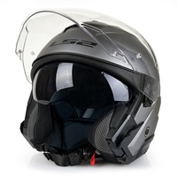 Kask Otwarty LS2 OF618 VERSO II SOLID TITANIUM szary matowy
