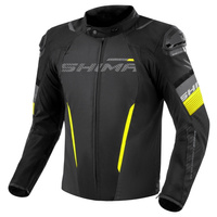 Kurtka Motocyklowa Męska SHIMA SOLID 2.0 BLK/FLUO