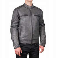 Skórzana Kurtka Motocyklowa WOLF Destro Grey