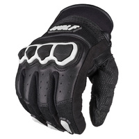 Rękawice Motocyklowe WOLF TAF skóra czarny biały