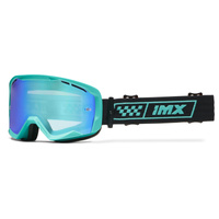 GOGLE IMX ENDURANCE RACE GOG TURQUOISE/BLACK (SZYBA IRIDIUM GREEN + CLEAR)