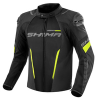 Kurtka Motocyklowa Męska SHIMA SOLID 2.0 VENTED BLACK/FLUO