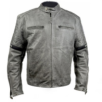 Skórzana Kurtka Motocyklowa Wolf Grey Moon