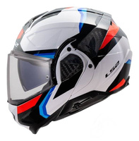 Kask Motocyklowy Szczękowy LS2 FF910 ADVANT II TRIPLE WHITE BLUE RED