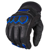 Rękawice Motocyklowe WOLF TAF skóra czarny niebieski