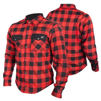 Koszula Motocyklowa WOLF LS01 czerwony