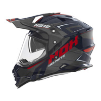 Kask Off-roadowy Motocyklowy NOX DUOSPORT N312 BLACK BLUE RED