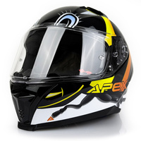 Kask Młodzieżowy Apex FI100 JNR BEE BLACK połysk