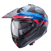 Kask Szczękowy Motocyklowy CABERG FLIP-UP TOURMAX X SARABE GREY BLUE RED