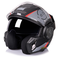 Kask Szczękowy LS2 FF906 Advant Codex Black Red Titan Matt