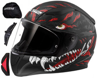Kask integralny LS2 FF353 RAPID II KAIJU BLACK RED WHITE
