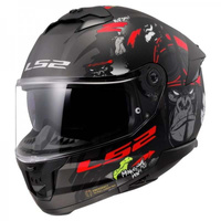 Kask Integralny LS2 FF808 Stream II Angry Monkey Black Red Grey