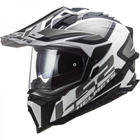 Kask Motocyklowy Enduro LS2 MX701 EXPLORER ALTER BLACK WHITE