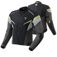 Kurtka Tekstylna Motocyklowa REBELHORN SPARK czarny szary fluo