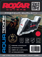 Pokrowiec na Motocykl ROXAR BLACK/SILVER Z KUFREM