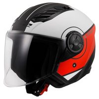 Kask Motocyklowy Otwarty LS2 OF616 AIRFLOW II COVER WHITE RED