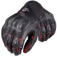 Rękawice Motocyklowe WOLF GOKU AIR RED TW67 skóra czarny