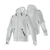 ALPINESTARS HOODIE ZIP MOTORCYCLE MOFLOW AIR TECH GREY