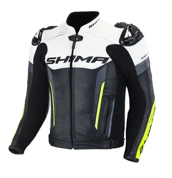 Kurtka motocyklowa skórzana SHIMA BANDIT FLUO