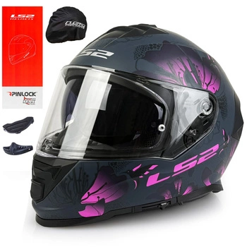 Kask Motocyklowy LS2 FF800 STORM II BURST czarny różowy