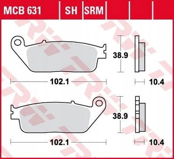 Klocki Hamulcowe TRW MCB631SH