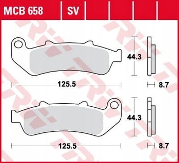 Klocki Hamulcowe TRW MCB658SV