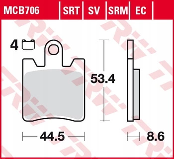 Klocki Hamulcowe TRW MCB706