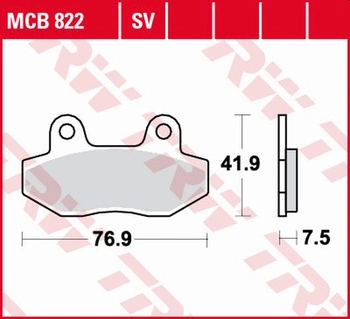 Klocki Hamulcowe TRW MCB822