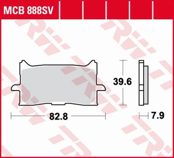 Klocki Hamulcowe TRW MCB888SV