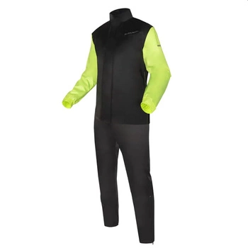 Kombinezon Przeciwdeszczowy Rebelhorn Rain Black Fluo