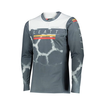 Koszulka Cross LEATT 5.5 Ultraweld Giraffe Grey White