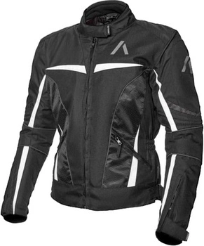 Kurtka Motocyklowa Damska ADRENALINE LOVE RIDE 2.0 PPE czarny biały