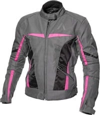 Kurtka Motocyklowa Damska ADRENALINE LOVE RIDE 2.0 PPE szary różowy