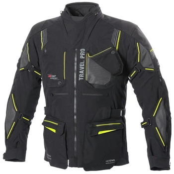 Kurtka Motocyklowa Męska BUSE TRAVEL PRO Black/Yellow