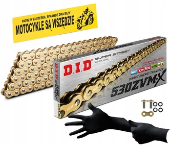 Łańcuch Napędowy DID 530 ZVMX G&G 116 Złoty