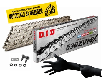 Łańcuch Napędowy DID 530 ZVMX SS 118